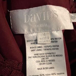 Ladies David bridal dress size 14